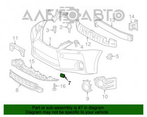 Capacul de tractare a cârligului de remorcare din partea dreapta a bara de protecție față pentru Lexus CT200h 11-13, nou, original OEM