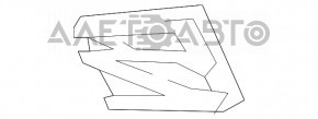 Grila radiatorului dreapta pentru Lexus NX300 18-21 F-sport, nou, original OEM.