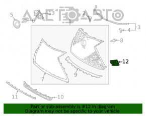 Grila radiatorului dreapta pentru Lexus NX300 18-21 F-sport, nou, original OEM.