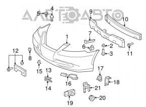 Capacul carligului de tractare din bara fata dreapta pentru Lexus ES350 07-09