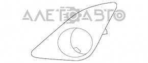 Rama fara fata stanga pentru Toyota Camry V50 12-14 SUA XLE crom nou OEM original