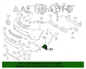 Capacul farului stâng pentru Toyota Rav4 13-15 pre-restilizare, nou, original OEM.