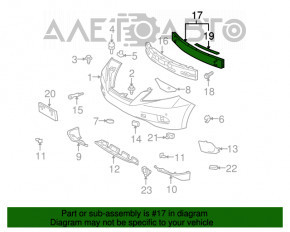 Amplificatorul de bara fata pentru Lexus RX350 RX450h 10-15 nou TW aftermarket.