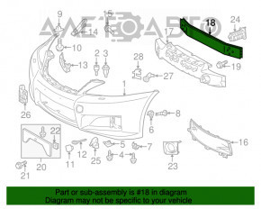 Amplificatorul de bara fata pentru Lexus GS300 GS350 GS430 GS450h 06-11