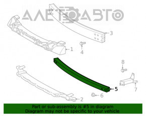 Amplificatorul de bara fata Toyota Highlander 20-22 inferior.