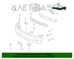 Suportul de bara fata dreapta pentru Lexus IS200 IS300 99-05