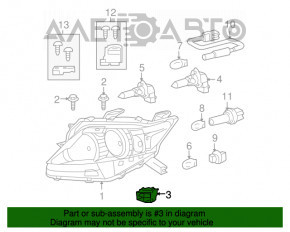 Suport far dreapta jos Lexus RX350 RX450 10-12