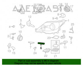 Suport faruri dreapta jos Lexus LS460 07-09