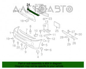 Capacul amplificatorului de bara fata pentru Lexus RX400h 04-09