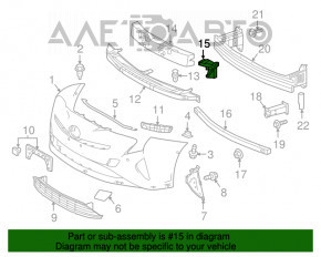 Bara de protecție a amplificatorului din față, dreapta, Toyota Prius 50 16-