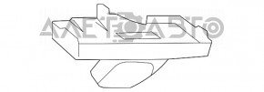 Suportul pentru bara spate sub farul drept al unui Lexus Hs250h 10-12.