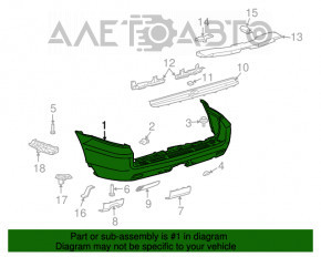 Bara spate goală Lexus GX470 03-09