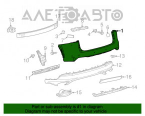 Bara spate goală Lexus NX300 NX300h 18-21 cu senzori de parcare