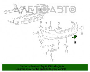 Capacul carligului de tractare din bara spate dreapta pentru Lexus GS300 GS350 GS430 GS450h 06-07