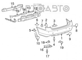 Заглушка буксир крюка заднего бампера правая Lexus GS300 GS350 GS430 GS450h 06-07