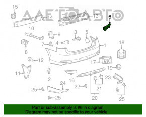 Suportul central al barei spate pentru Lexus Hs250h 10-12 ???