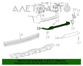 Buza bara spate Toyota Highlander 20- structura