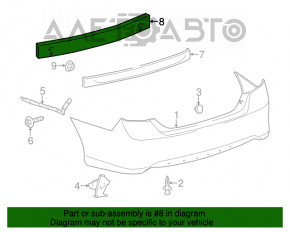 Amplificatorul pentru bara spate a Toyota Camry v50 12-14 SUA