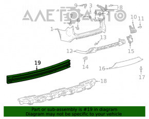 Amplificatorul pentru bara spate a modelului Toyota Highlander 20-