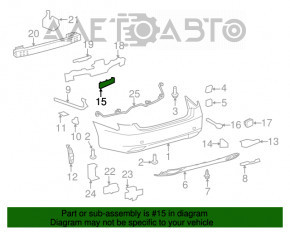 Absorbantul de bara spate dreapta pentru Lexus LS460 LS600h 07-12