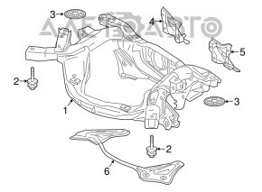 Suportul arcului amortizorului spate stânga pentru Lexus NX200t NX300 16-21, partea superioară.