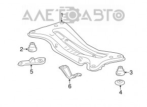 Capacul spate al barei dreapta Lexus ES300h ES350 13-18