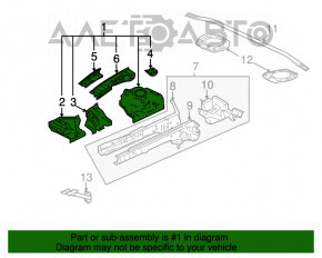 Bara de noroi din față stânga pentru Mitsubishi Galant 04-12.