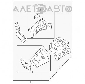 Roata din fata stanga a Mitsubishi Outlander Sport ASX 10- albastru D17A.