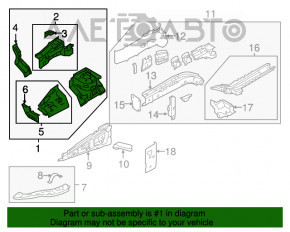 Четверть передняя левая Mitsubishi Outlander Sport ASX 10- синий D17A