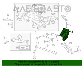 Capac spate dreapta Acura MDX 14-16 pre-restilizare FWD