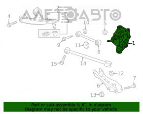 Bara spate dreapta Acura MDX 17-20 restilizat FWD