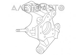 Capac spate stânga Honda Accord 13-17 hibrid