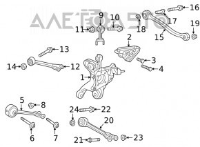 Capac spate stânga Honda Clarity 18-21 SUA