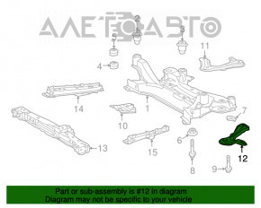 Bara de protecție față stânga pentru Lexus Hs250h 10-12