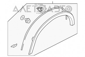 Capacul aripii spate dreapta Mitsubishi Outlander Sport ASX 10-