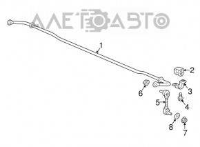 Stabilizator spate Honda CRV 17-22 AWD 13mm