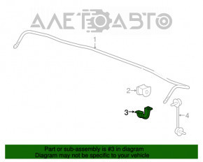 Suportul de fixare a stabilizatorului spate dreapta pentru Honda Accord 13-17.