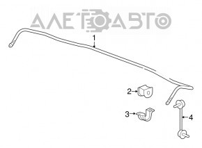 Suportul de fixare a stabilizatorului spate dreapta pentru Honda Accord 13-17.