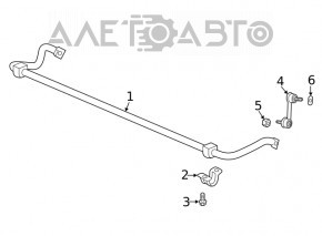 Suportul de fixare a stabilizatorului spate dreapta pentru Honda Clarity 18-21 SUA