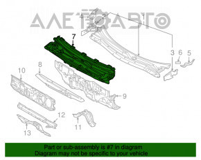 Placă metalică pentru ștergătoare Mitsubishi Outlander 14-21