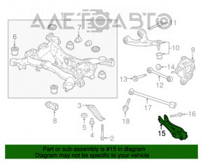 Рычаг нижний под пружину задний правый Acura MDX 14-20 с амортизатором