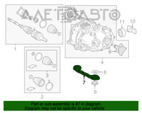 Suportul reductorului Toyota Rav4 13-18 hibrid