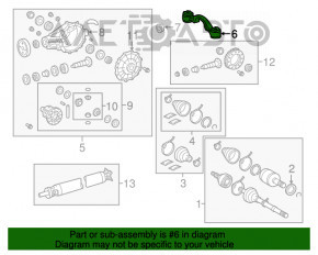 Suportul reductorului din spate pentru Toyota Sequoia 08-16