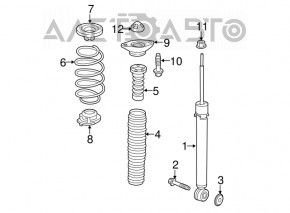 Arc spate stânga Honda CRV 17-19 FWD, rigiditate medie