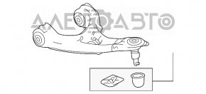 Maneta dreapta sus spate Acura MDX 14-20 cu bila noua originala OEM