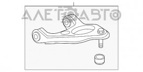 Maneta superioară spate stânga cu articulație sferică pentru Honda Accord 13-17, nouă, originală OEM.