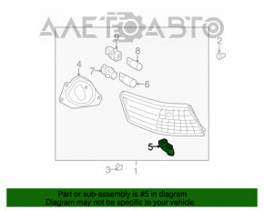 Suportul pentru bara spate sub stopul stânga Toyota Camry v40 nou original