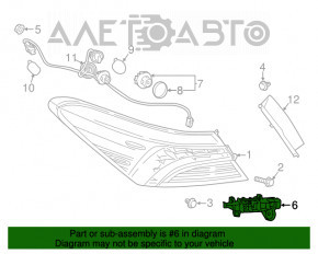 Suportul pentru bara spate, stopul din dreapta Toyota Camry v70 18- nou OEM original