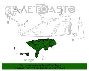 Suportul pentru bara spate - far dreapta Lexus IS 14-20, nou, original OEM