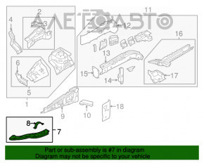 Планка телевизора ресничка левая Mitsubishi Outlander Sport ASX 10-